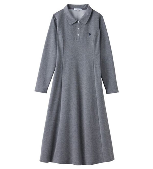 GeeRA（ジーラ）の「【U.S. POLO ASSN.】ポロ衿カットソーワンピース（その他ワンピース）」｜詳細画像