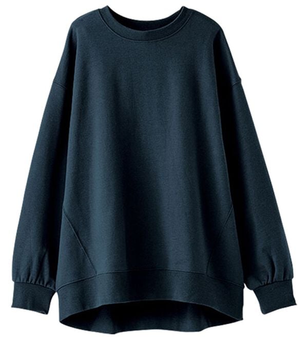 BELLUNA（ベルーナ）の「軽やか綿混！大人サマ見えスウェット（カットソー）」｜詳細画像