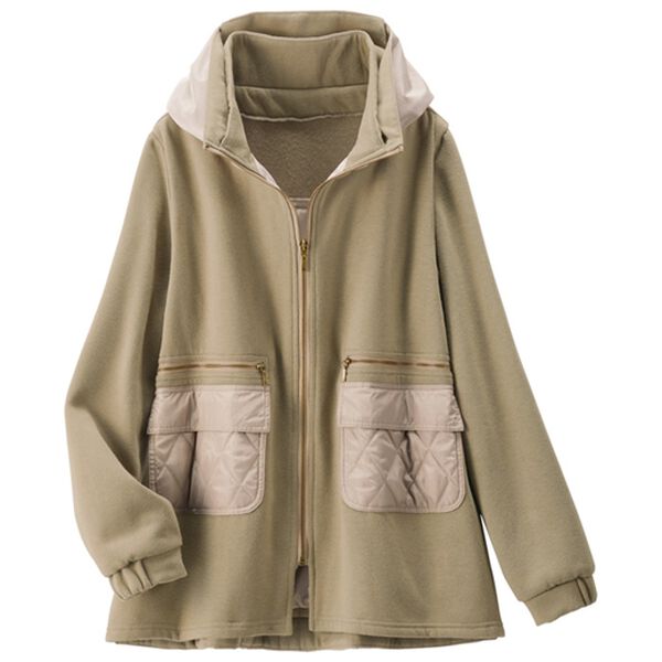 ルフラン（ルフラン）の「キルティング切替あったか起毛ブルゾン（ブルゾン）」｜詳細画像