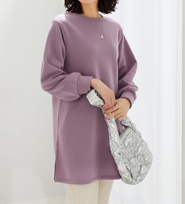 BELLUNA（ベルーナ）の「ふんわり素材軽ぽかチュニックワンピ―ス（チュニックワンピース）」｜詳細画像
