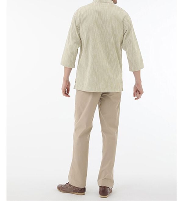 「ざっくり木綿のゆったりリラックスシャツ（メンズシャツ）」｜詳細画像