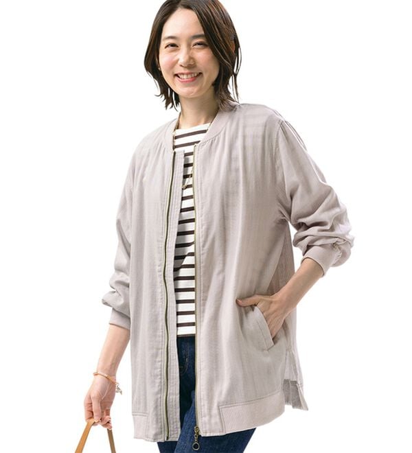 ルフラン（ルフラン）の「軽量ダブルガーゼブルゾン（ブルゾン）」｜詳細画像