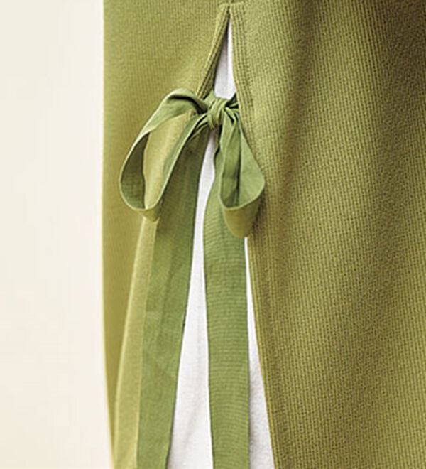 BELLUNA（ベルーナ）の「あぜ素材サイドリボン使いベストアンサンブル（アンサンブル）」｜詳細画像