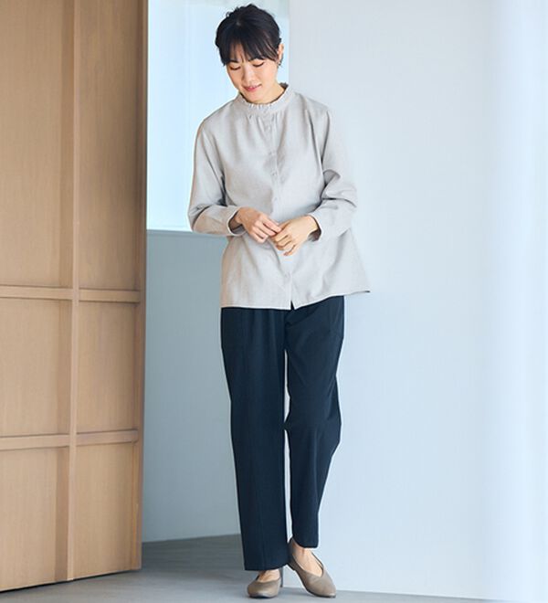 BELLUNA（ベルーナ）の「《ＨｕｇＲｅａｍコットン》セミカーブパンツ（フルレングスパンツ）」｜詳細画像