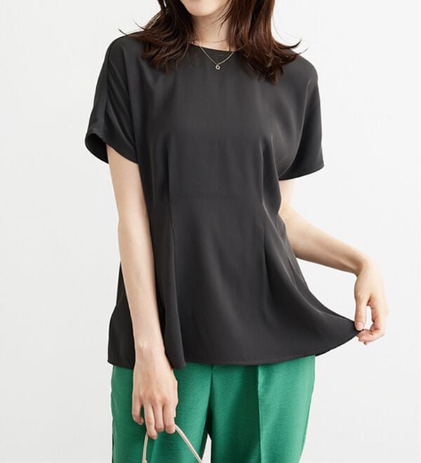 BELLUNA（ベルーナ）の「〈オフィス対応〉タックデザインブラウス（ブラウス）」｜詳細画像