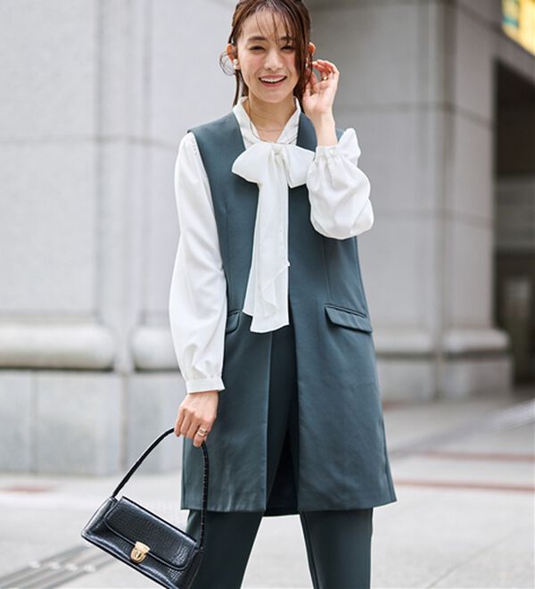 RANAN（ラナン）の「＜２点セット＞ロングジレセットアップ（その他スーツ）」｜グレー