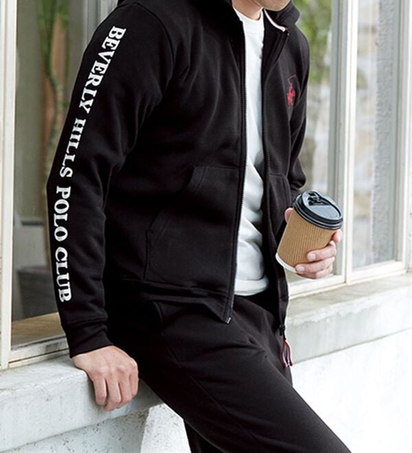 「＜ビバリーヒルズ・ポロクラブ＞ブランドロゴセットアップスーツ（メンズルームウェア）」｜詳細画像