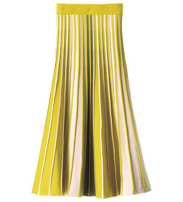 BELLUNA（ベルーナ）の「プリーツ風フレアーニットスカート（ロングスカート）」｜詳細画像