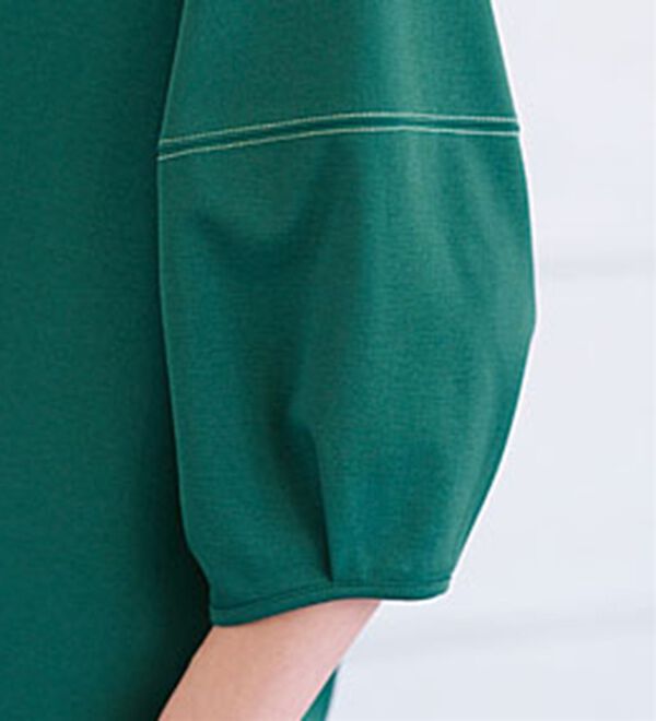 BELLUNA（ベルーナ）の「ヒンヤリ！袖デザイン配色ステッチプルオーバー（カットソー）」｜詳細画像