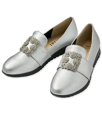 ルフラン（ルフラン）の「ビジューモチーフシューズ（フラットシューズ）」