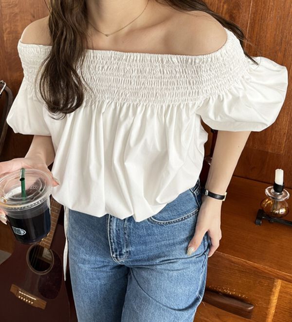 GeeRA（ジーラ）の「ドロストオフショルブラウス（ブラウス）」｜詳細画像