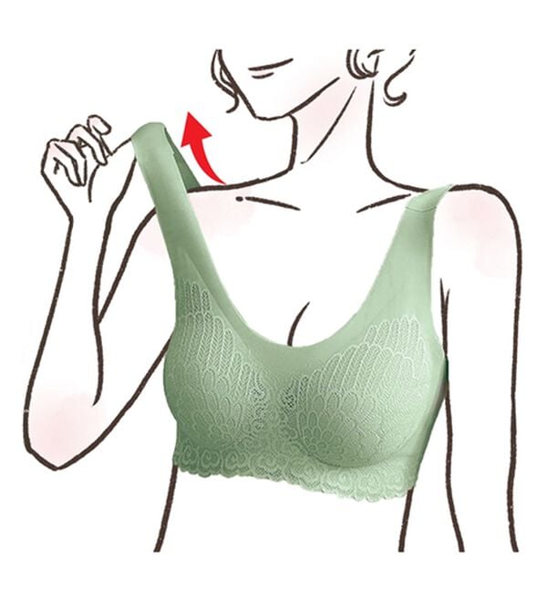 「【３色組】ＮＥＷノンワイヤーでらくらくブラ（ブラジャー）」｜詳細画像