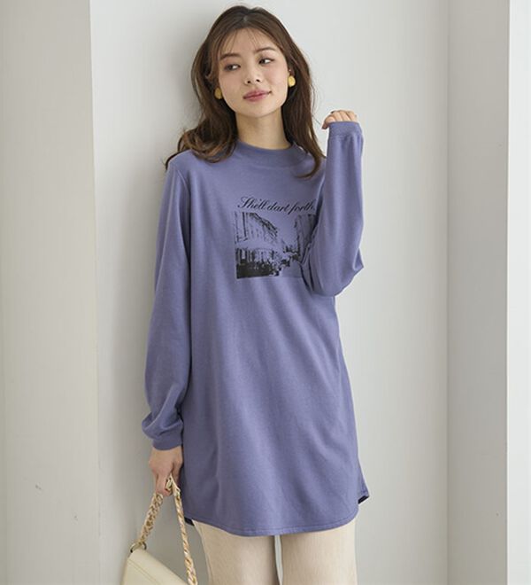 BELLUNA（ベルーナ）の「【メルティポンチ】プリントチュニック（チュニック）」｜詳細画像