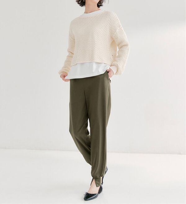 RANAN（ラナン）の「機能付き！裾スリットパンツ（フルレングスパンツ）」｜詳細画像