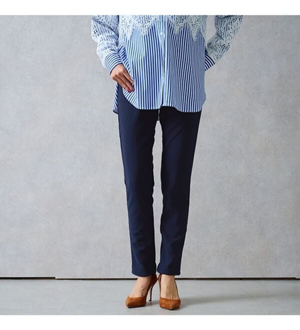 RANAN（ラナン）の「＋１０度素材！蓄熱保温裏起毛ストレッチスリムパンツ（フルレングスパンツ）」｜詳細画像