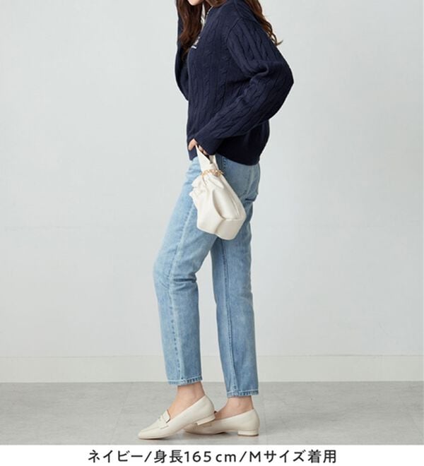 alotta（アロッタ）の「【テディベア】ケーブルニット（ニット・セーター）」｜詳細画像