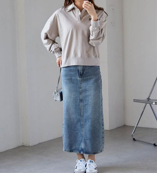 RANAN（ラナン）の「レイヤード襟付きスウェット（トレーナー・スウェット）」｜詳細画像