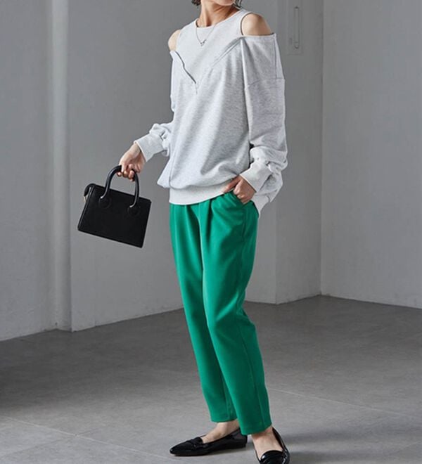 RANAN（ラナン）の「【選べる股下】美脚シルエットタックパンツ（フルレングスパンツ）」｜詳細画像