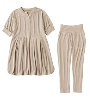 Viola e Viola（ヴィオラ エ ヴィオラ）の「やわらかパイルチュニックセットアップ（パジャマ・ルームウェア）」｜詳細画像