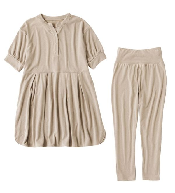 Viola e Viola（ヴィオラ エ ヴィオラ）の「やわらかパイルチュニックセットアップ（パジャマ・ルームウェア）」｜詳細画像