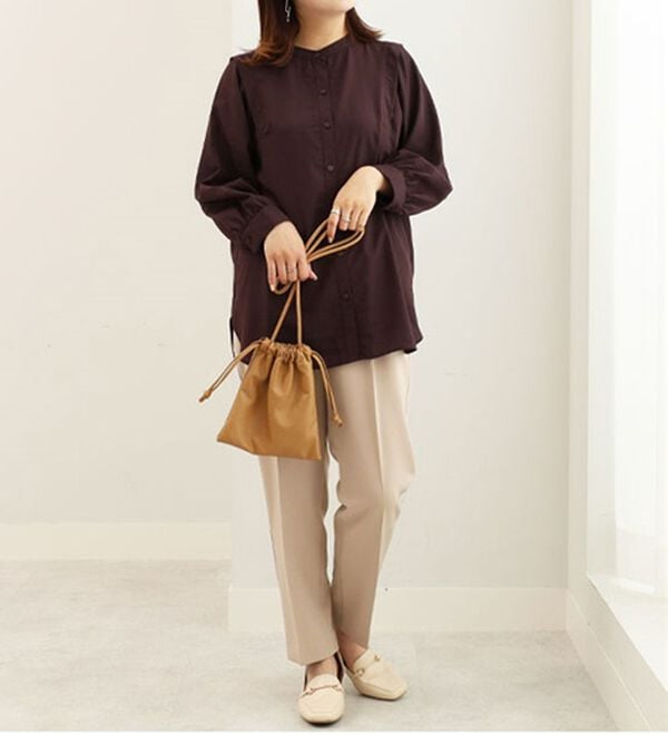 BELLUNA（ベルーナ）の「ビンテージ素材肩タックブラウス（ブラウス）」｜詳細画像