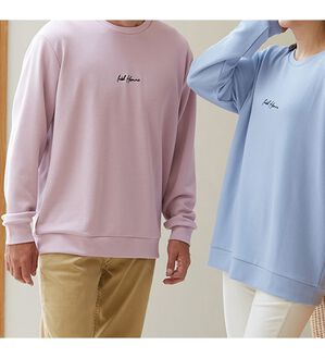 「＜イネド　オム＞なめらかクルートレーナー（メンズトレーナー）」｜詳細画像