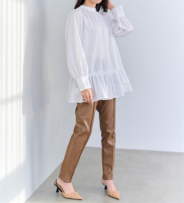 RANAN（ラナン）の「機能付！前後２ＷＡＹティアードシャツチュニック（チュニック）」｜詳細画像