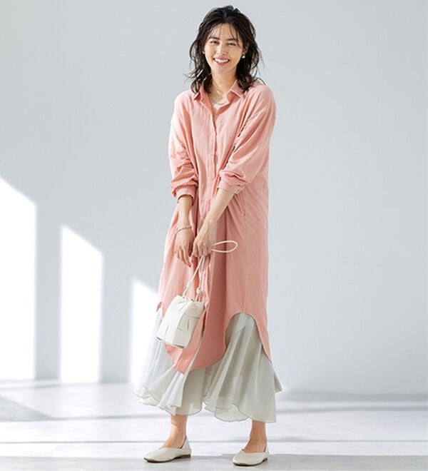 LAVIENNE（ラヴィエンヌ）の「裾魅せシフォンワンピース（肌着・インナーウェア）」｜詳細画像