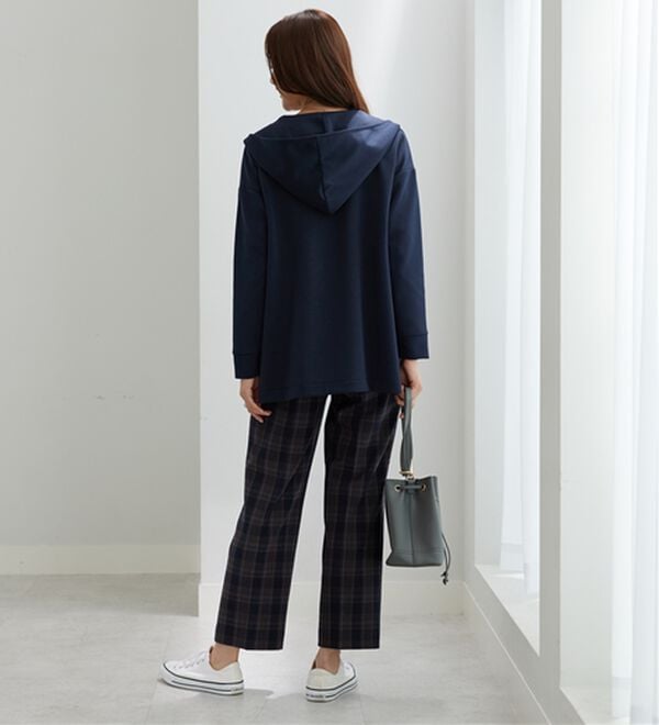 BELLUNA（ベルーナ）の「サマ見え（SW）ウール調素材ストレートパンツ（フルレングスパンツ）」｜詳細画像