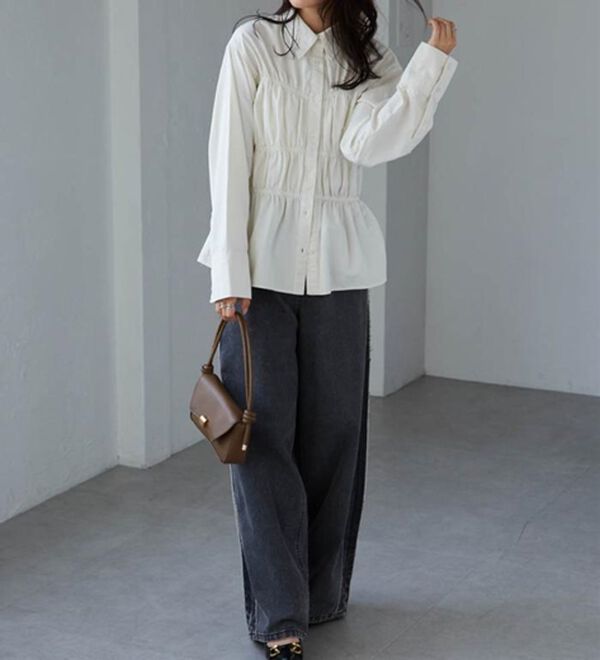 RANAN（ラナン）の「ライトデニムシャーリングデザインシャツブルー（シャツ）」｜詳細画像