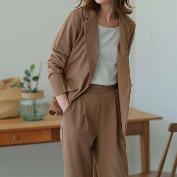 RANAN（ラナン）の「【２点セット】まるで普段着！洗える！防シワカットソースーツ（その他スーツ）」｜詳細画像