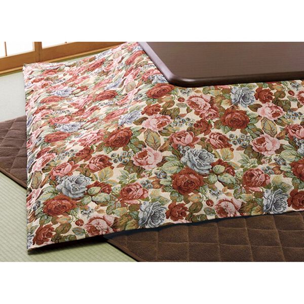 「ゴブラン織こたつ布団３点セット・継ぎ脚付リビングこたつ４点セット（こたつテーブル）」｜詳細画像