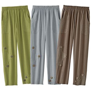 BELLUNA（ベルーナ）の「【３本組】ひまわりモチーフ刺しゅうのゆったりパンツ（その他パンツ）」｜3本組