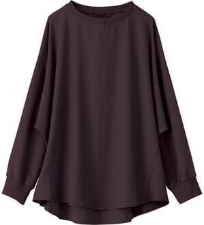 BELLUNA（ベルーナ）の「きれい見えドルマンプルオーバー（カットソー）」｜チャコール