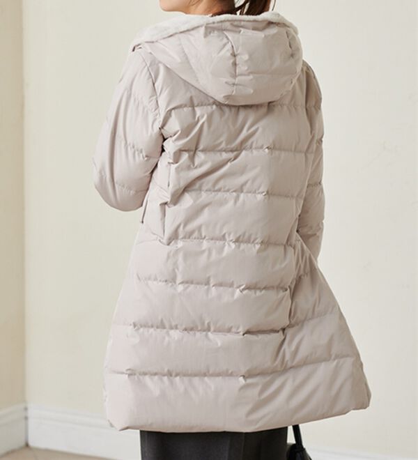 RANAN（ラナン）の「暖かファーフード使いすっきりダウンコート（ダウンコート・ジャケット・ベスト）」｜詳細画像