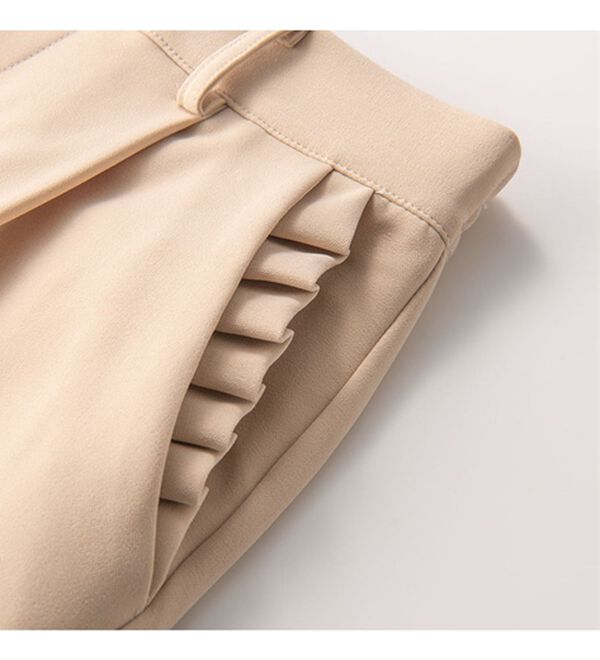 GeeRA（ジーラ）の「ポケットフリル付テーパードパンツ（フルレングスパンツ）」｜詳細画像