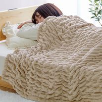 iellio（イエリオ）の「【まとめ買いでお得】フランネルくしゅくしゅ吸湿発熱毛布（毛布・ブランケット）」