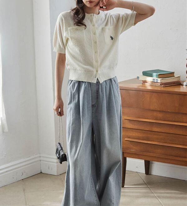 RANAN（ラナン）の「＜U.S.POLO ASSN.＞ コンパクトニットカーデ（ニットカーディガン）」｜詳細画像