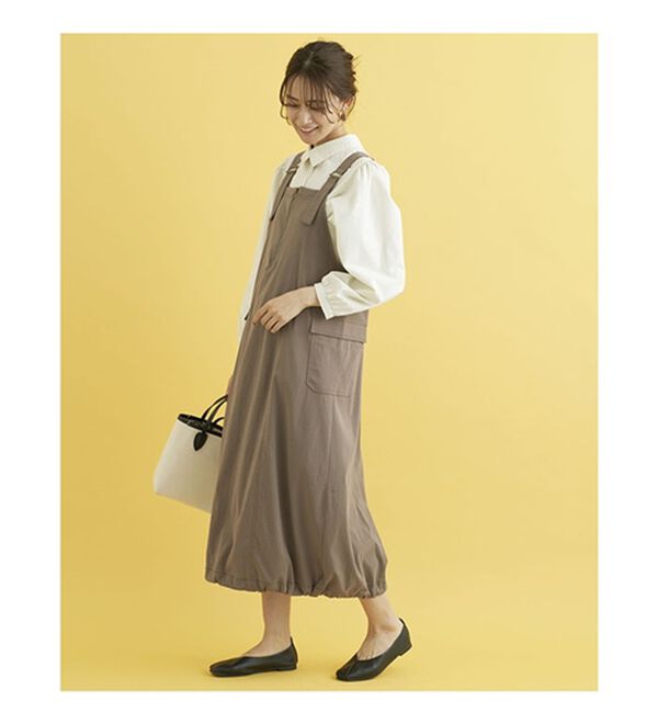 BELLUNA（ベルーナ）の「コクーンシルエットジャンパースカート（ジャンパースカート）」｜詳細画像