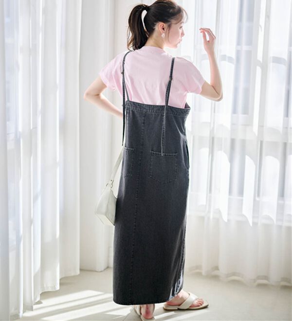 RANAN（ラナン）の「【選べる袖丈】【ひんやり・ＵＶ】＜BC＞綿100％プチハイネックＴシャツ（カットソー）」｜詳細画像