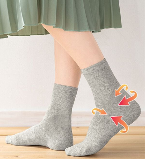 「【３足組】するっとはける歩行サポートソックス３足組（靴下・ストッキング）」｜詳細画像