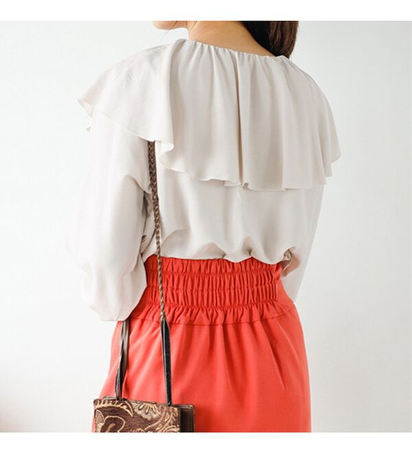 GeeRA（ジーラ）の「レース刺しゅう衿ブラウス（ブラウス）」｜詳細画像