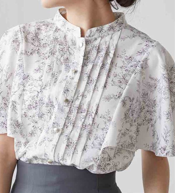 RANAN（ラナン）の「【新色追加】ひんやり！ピンタックフレアー袖ブラウス（ブラウス）」｜詳細画像