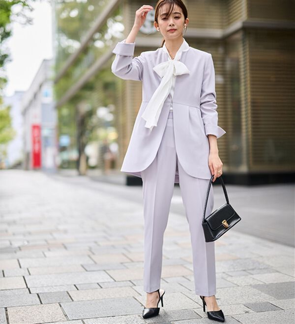 RANAN（ラナン）の「＜２点セット＞ラウンドヘムジャケットセットアップ（パンツスーツ）」｜詳細画像