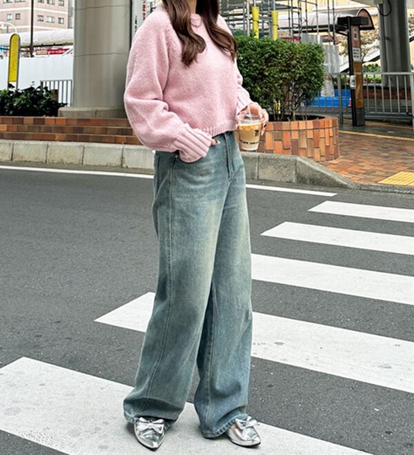 GeeRA（ジーラ）の「ボリュームスリーブショートニット（ニット・セーター）」｜詳細画像