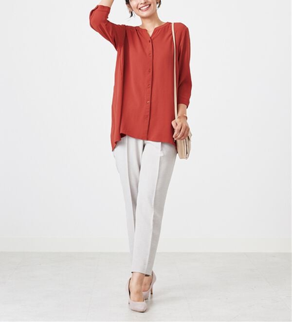 BELLUNA（ベルーナ）の「【新色追加】機能付！バックプリーツチュニック（チュニック）」｜詳細画像