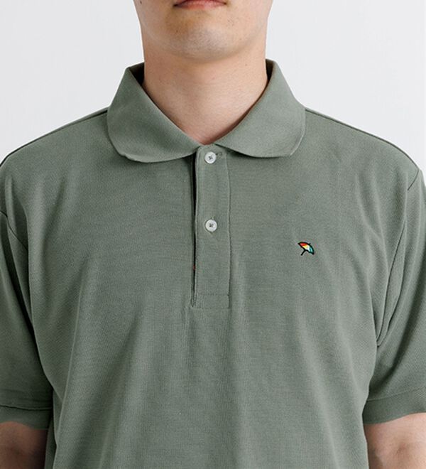 「＜アーノルド　パーマー＞ワンポイント刺しゅう鹿の子ポロシャツ（長袖・半袖）（メンズポロシャツ）」｜詳細画像