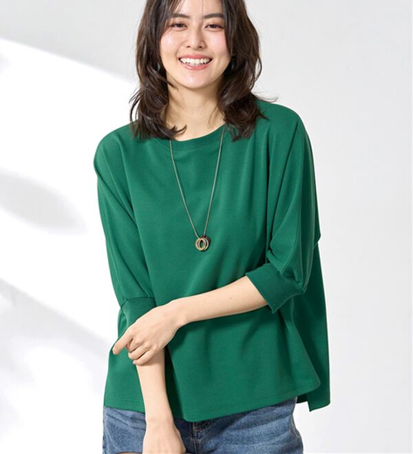 BELLUNA（ベルーナ）の「リブ切替ドルマンデザインプルオーバー（カットソー）」｜詳細画像