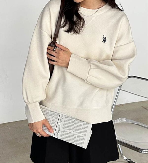 RANAN（ラナン）の「＜U.S.POLO ASSN.＞刺繍スウェットライクニット（ニット・セーター）」｜詳細画像