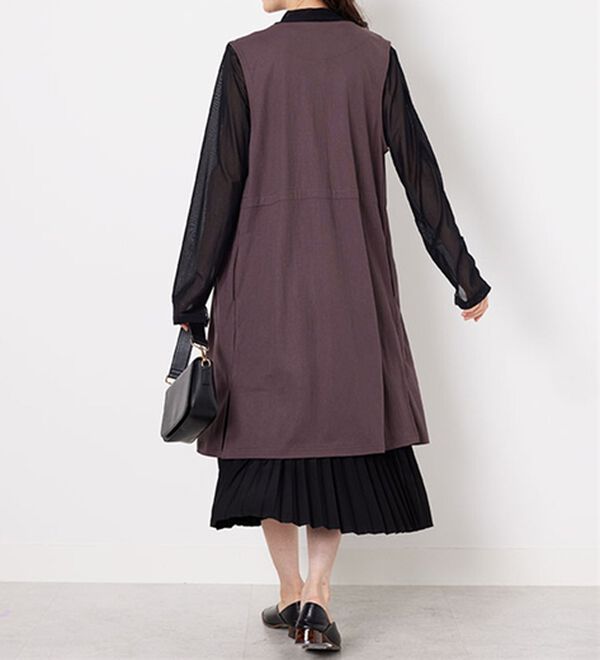BELLUNA（ベルーナ）の「ドロスト使いポケット付ロングジレ（ジレ）」｜詳細画像